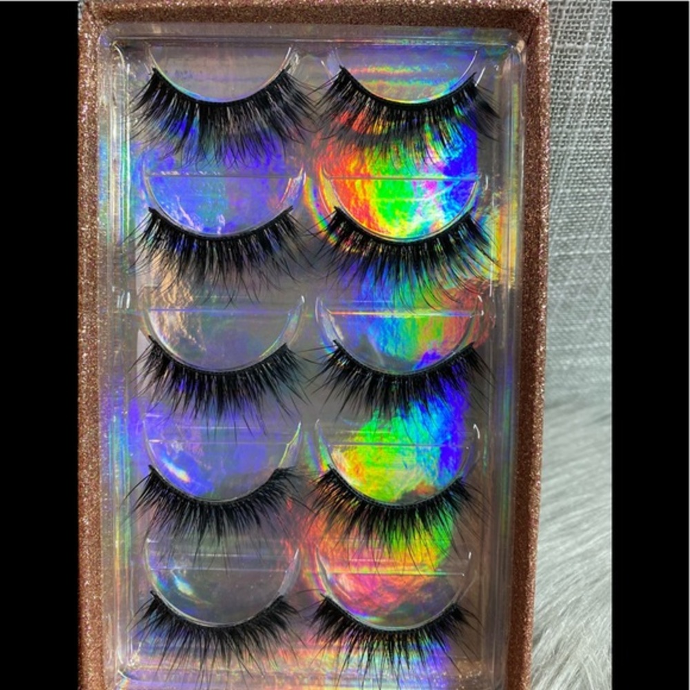 5 Pairs Mink False Eyelash Strips